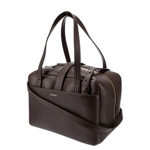 Senreve Doctor Bag in Pebbled Brown Leather